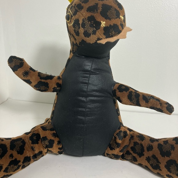 Plush Dinosaur Handmade Leopard fabric - Picture 2 of 9